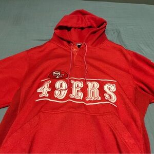 Red 49ers Pullover Hoodie